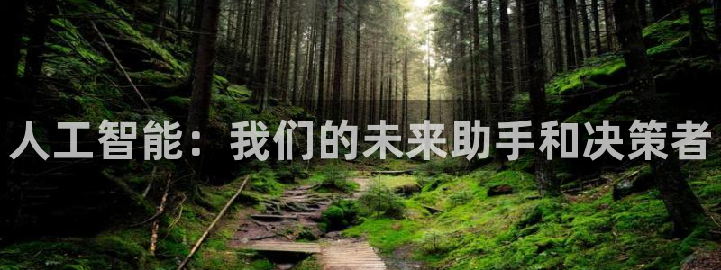 人工智能：我们的未来助手和决策者