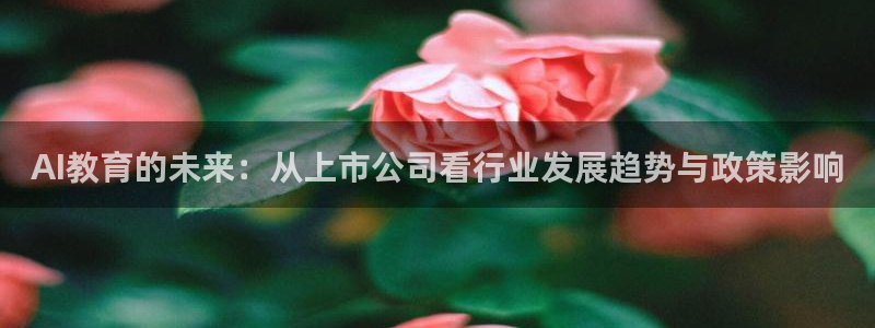 AI教育的未来：从上市公司看行业发展趋势与政策影响