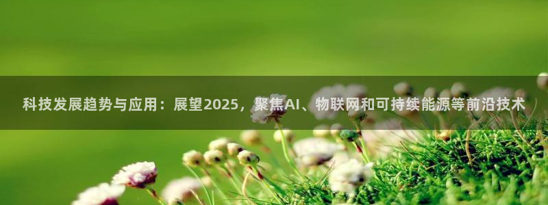 科技发展趋势与应用：展望2025，聚焦AI、物联网和可持续能源等前沿技术